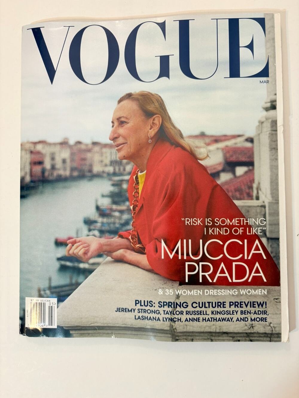 Vogue Magazine March 2024: Miuccia Prada - US Edition - Unread Subscription Copy